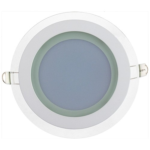 LED Glas Einbaustrahler Diamant rund 12W 3000K warmweiss