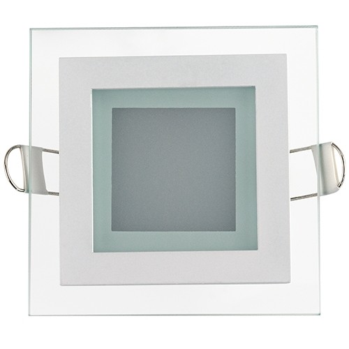 LED Glas Einbaustrahler Diamant quadratisch 6W 6400K kaltweiss