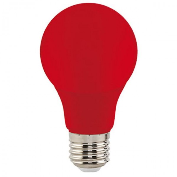 3W LED-Leuchtmittel Glühlampenform E27 rot 102lm A60