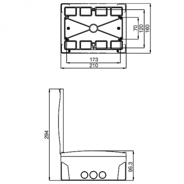 MAKEL SICHERUNGSKASTEN AUFPUTZ F?R 8 MODULE