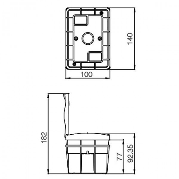 MAKEL SICHERUNGSKASTEN UNTERPUTZ F?R 2 MODULE